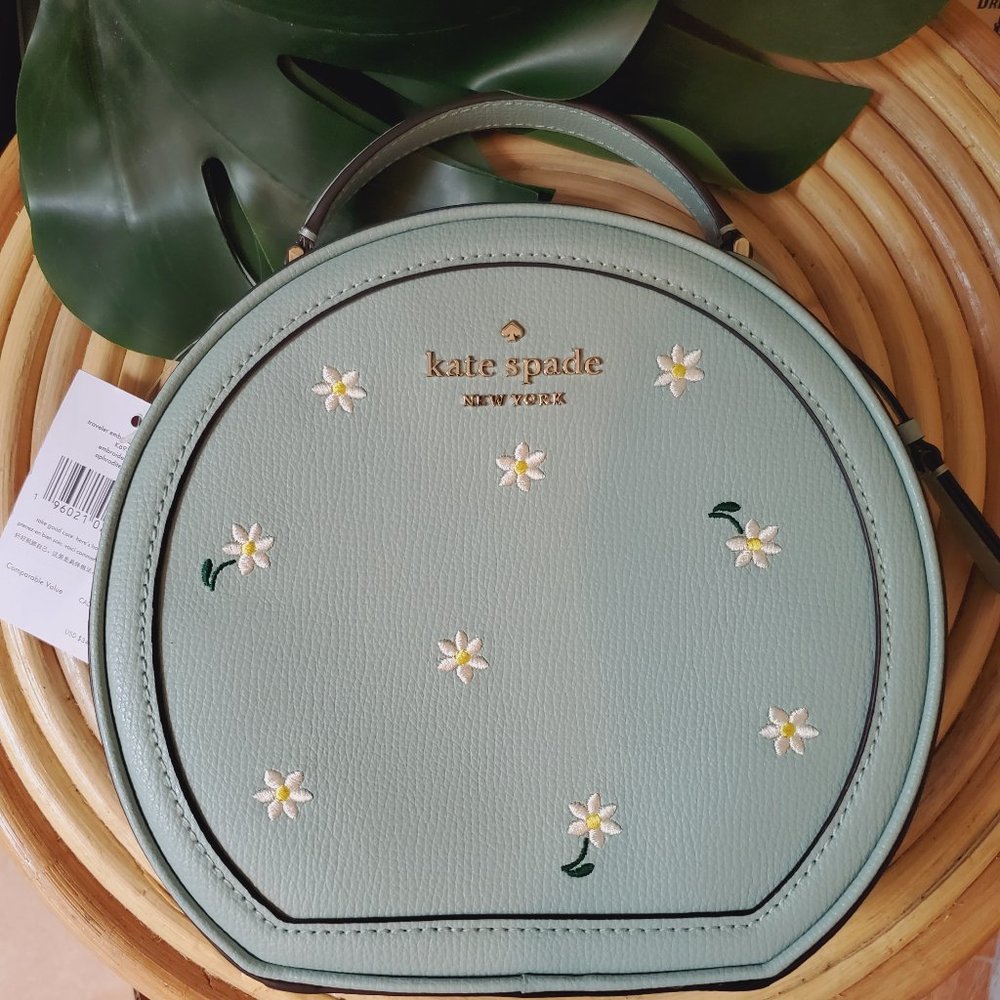 NWT Kate Spade EMBROIDERED CANTEEN CROSSBODY APHRODITE K6933 NWT $349